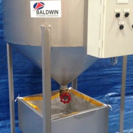 Busta-front-left The BUSTA industrial wastewater treatment system is a cost-effective, manual stainless steel treatment unit featuring a mixer, timer, catch tray, and filter bag.