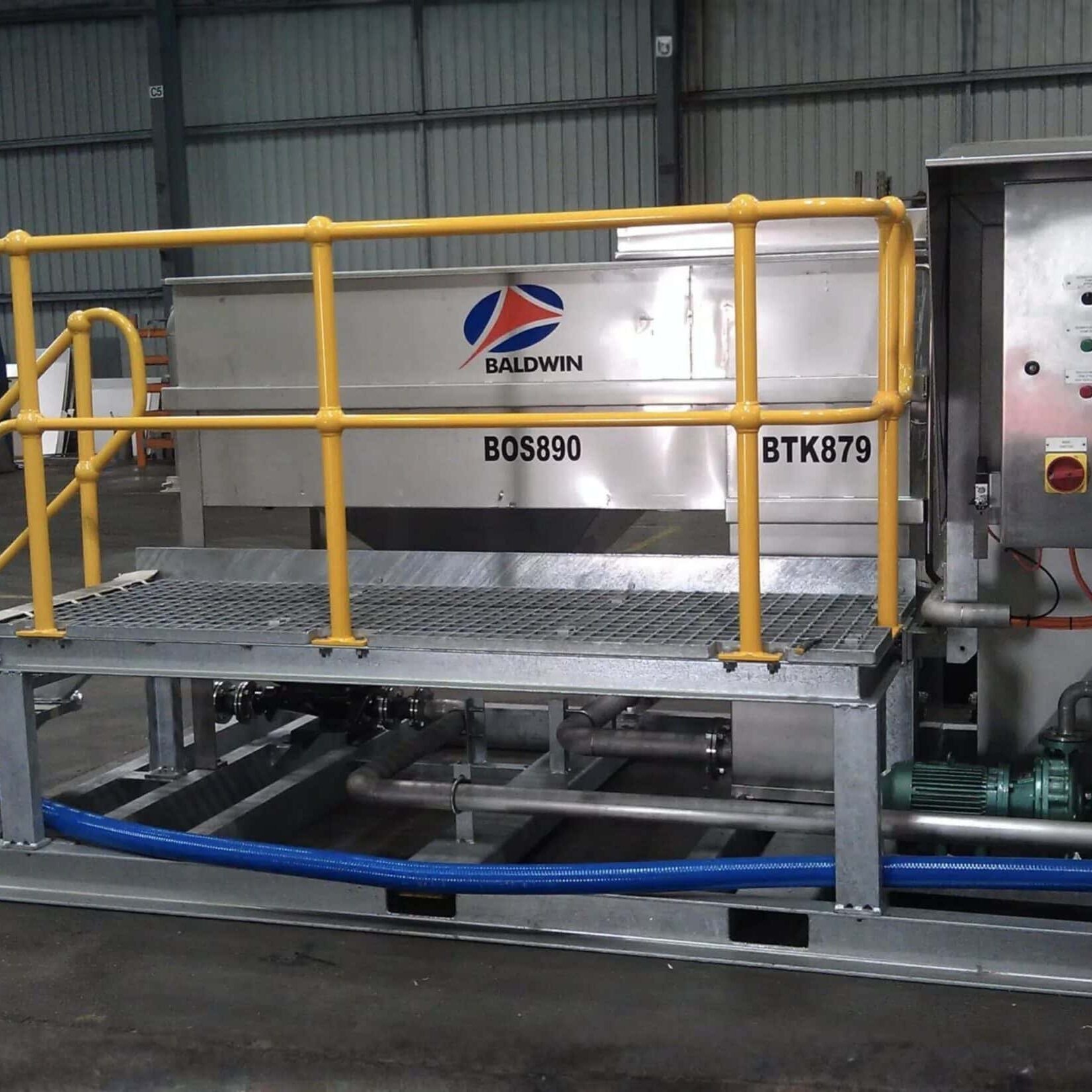 Custom Coalescing plate oil-water separator designed by Baldwin Industrial System