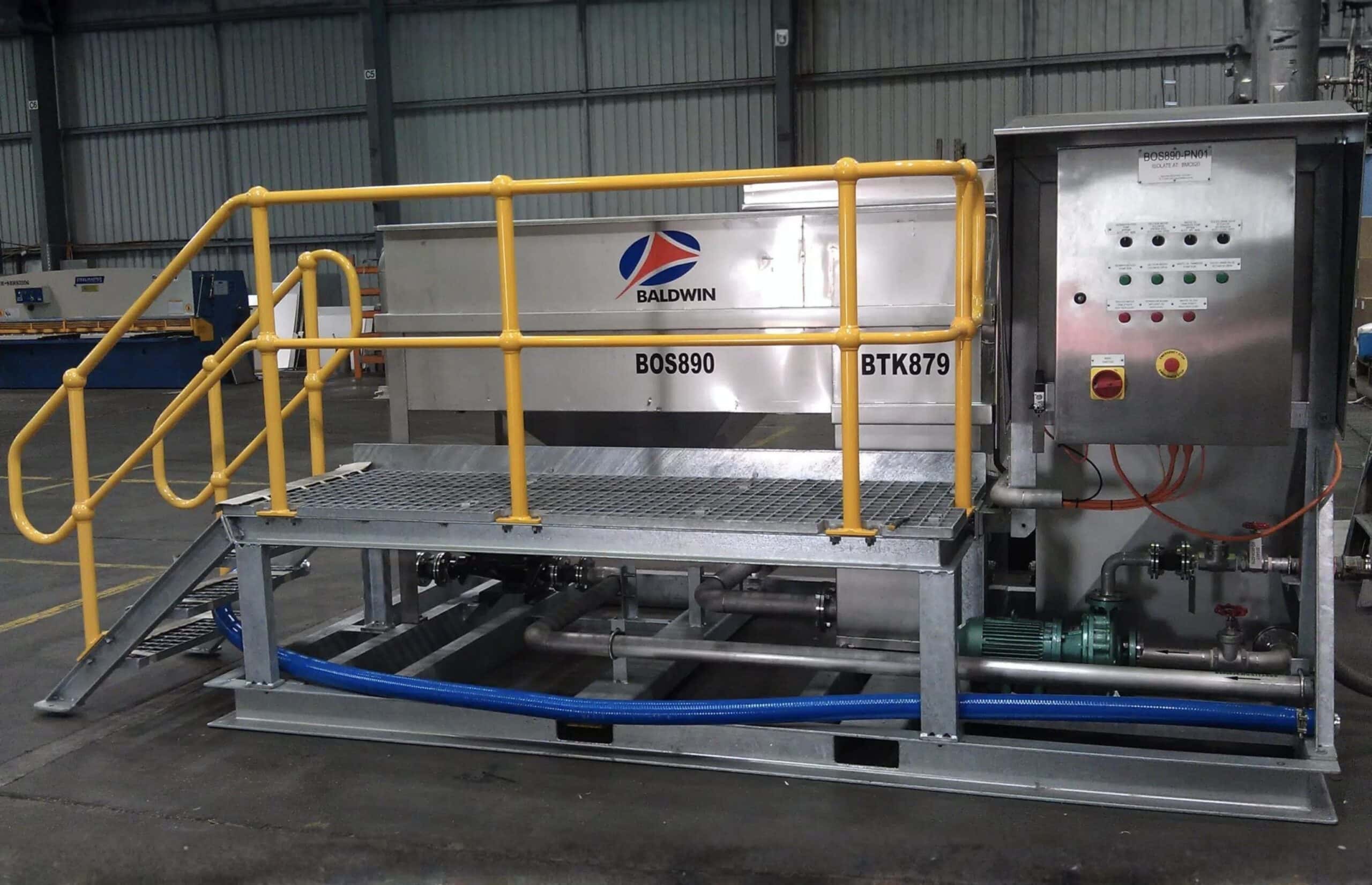 Custom Coalescing plate oil-water separator designed by Baldwin Industrial System