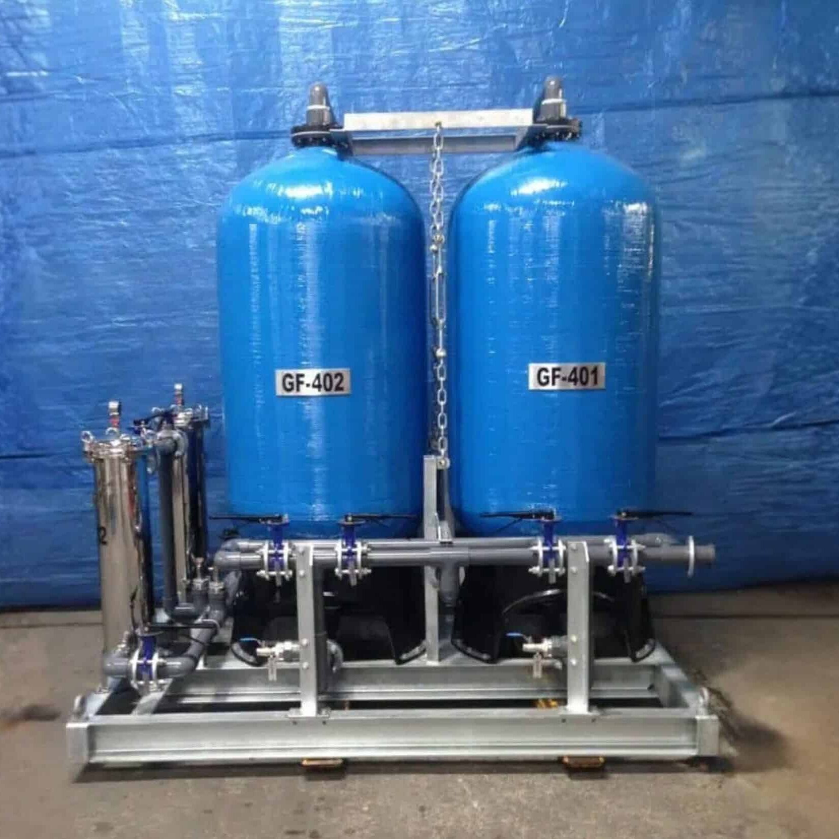 Filtration & Polishing Media tanks installed by baldwin industrial systems