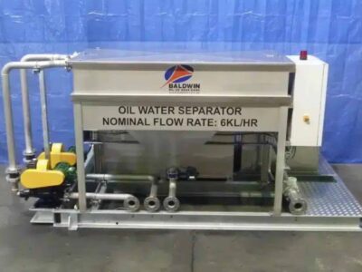 Compact coalescing plate oil water separator for efficient oil and water separation in small-scale operations